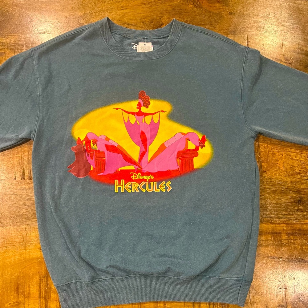 NWT Disney Hercules women’s sweatshirt. Size M.